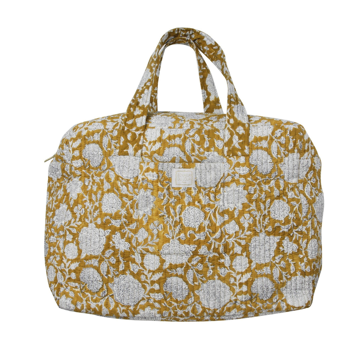Grand sac cabas matelassé tupia absynthe - bonheur du jour