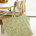 Sac cabas matelassé petunia bleu - bonheur du jour