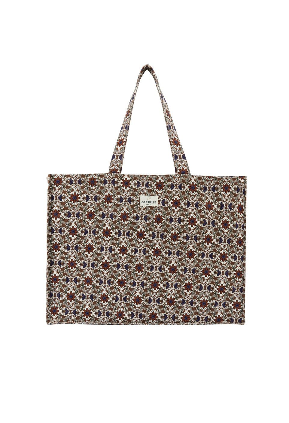 Sac week-end femme en coton bijou rubis, Gabrielle Paris - vue 3