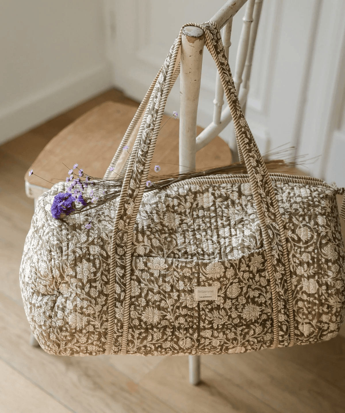 Sac week-end femme matelassé Anjali kaki - vue 2