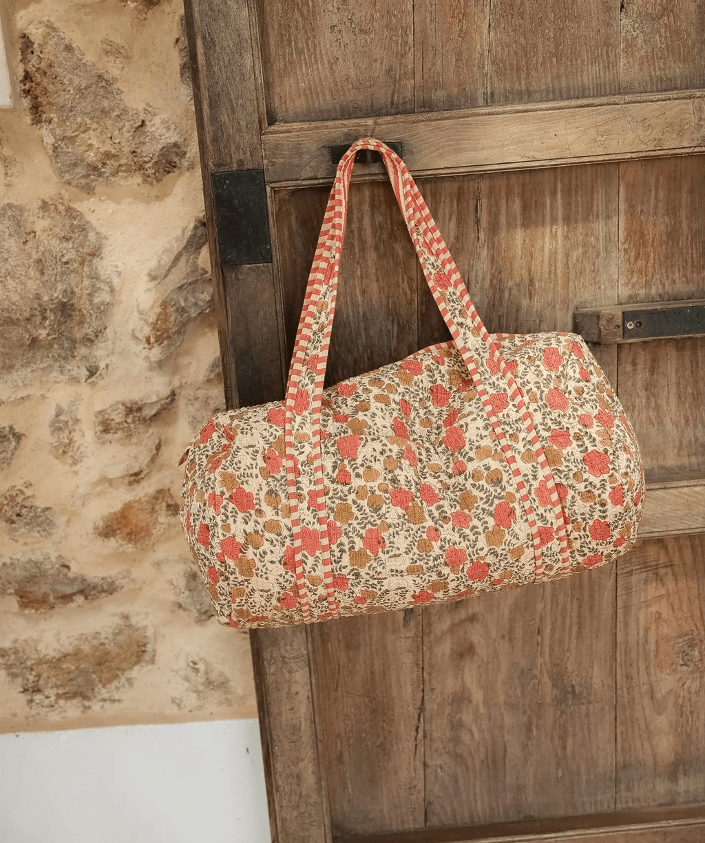 Sac week-end femme matelassé Ellis ocre, Bëllemme - vue 2