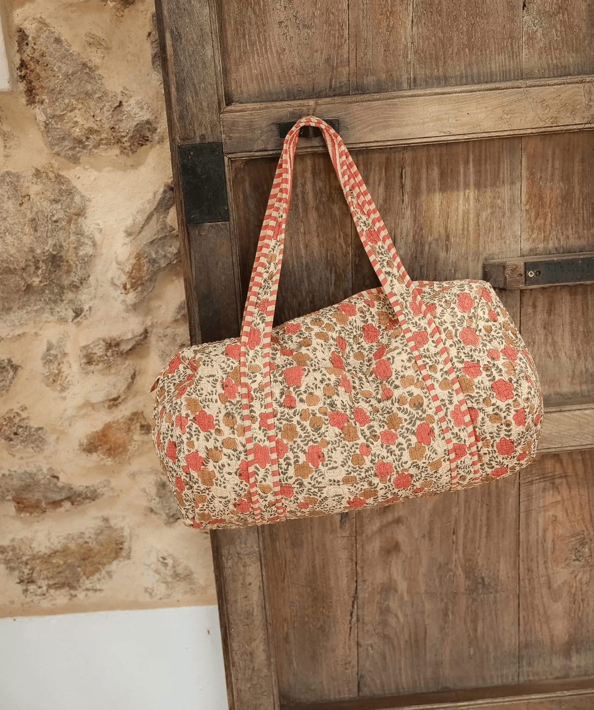 Sac week-end femme matelassé Ellis ocre, Bëllemme - vue 2
