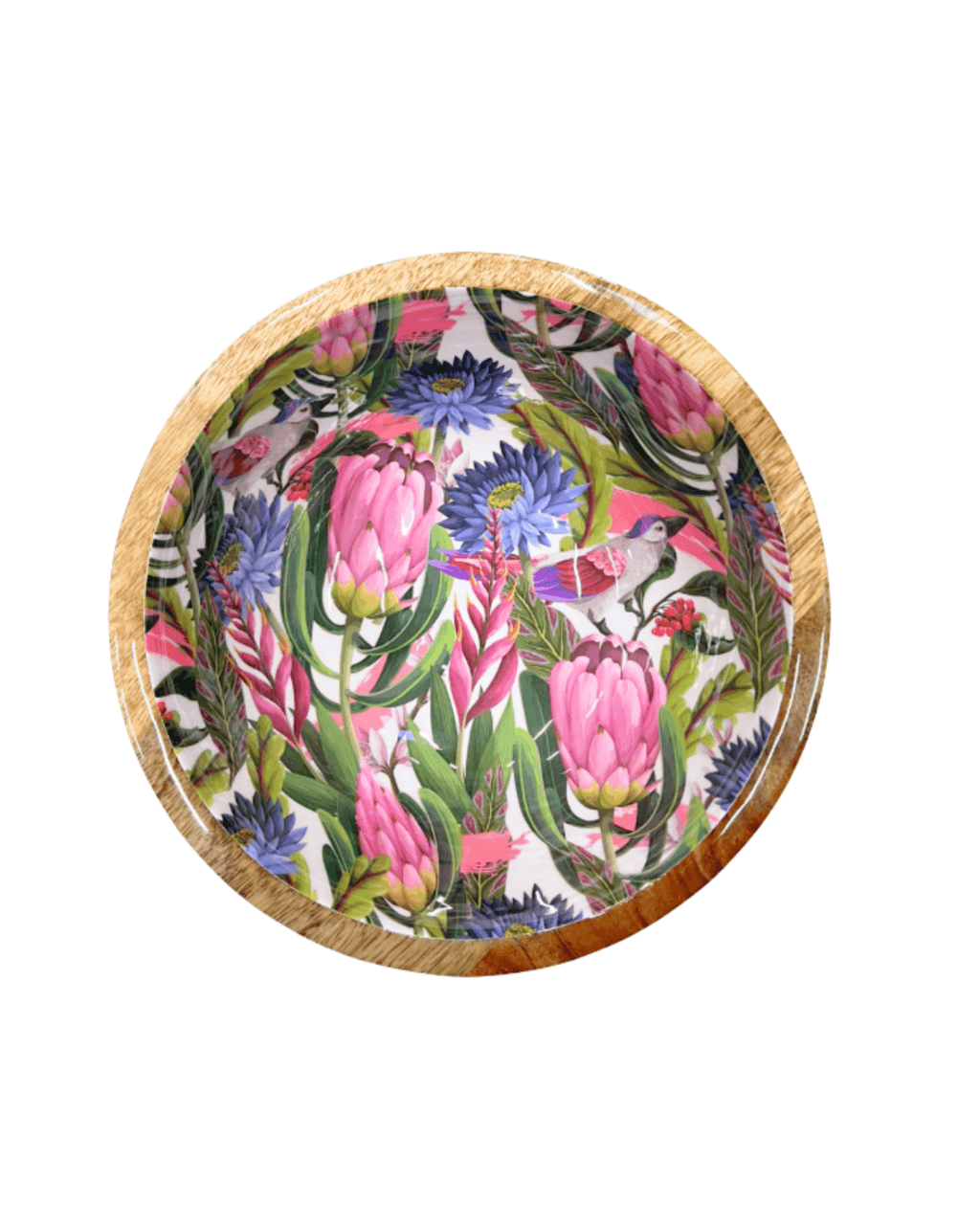 Saladier bois de manguier fleurs tropicales - by room
