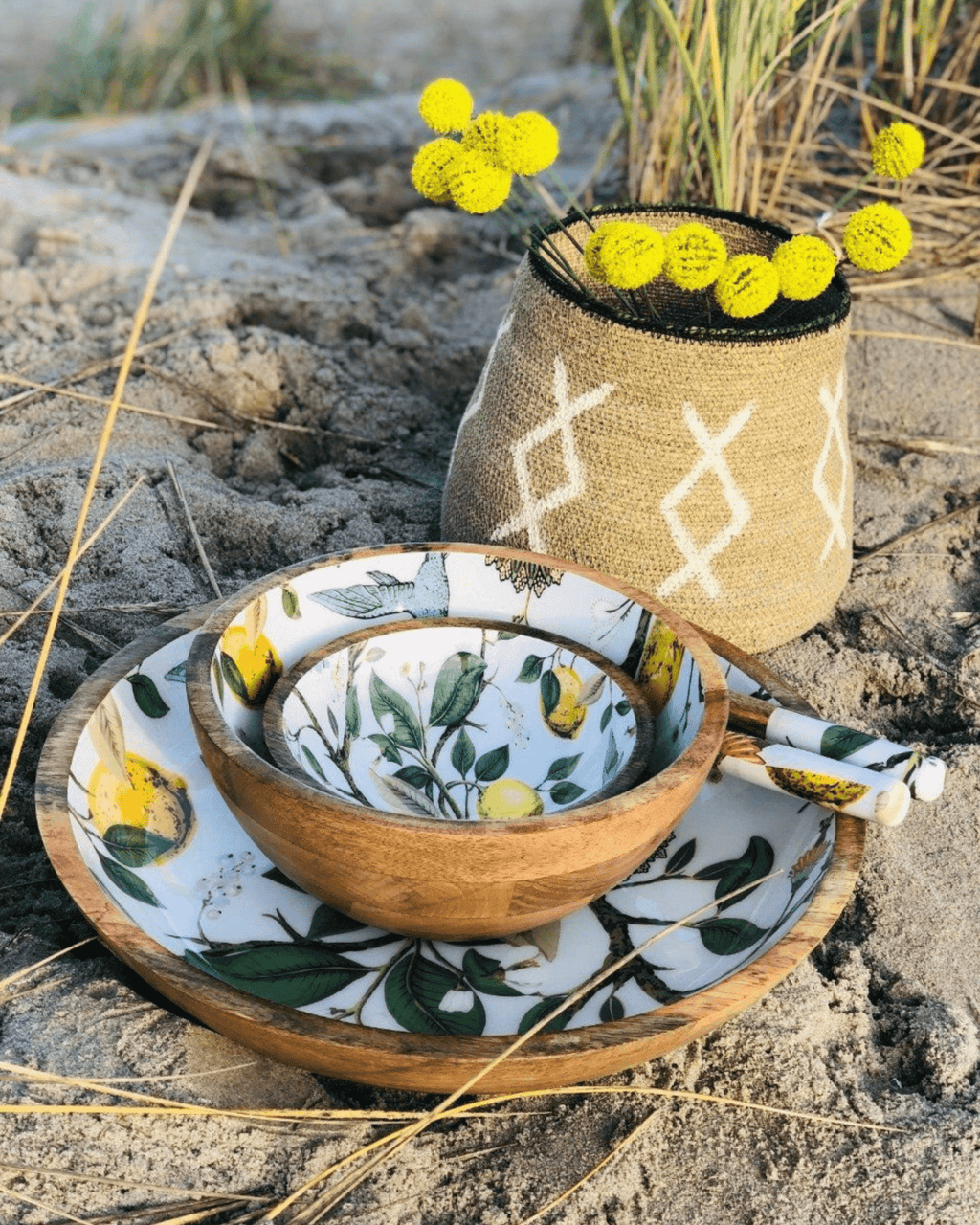Saladier bois de manguier lemon bird - by room