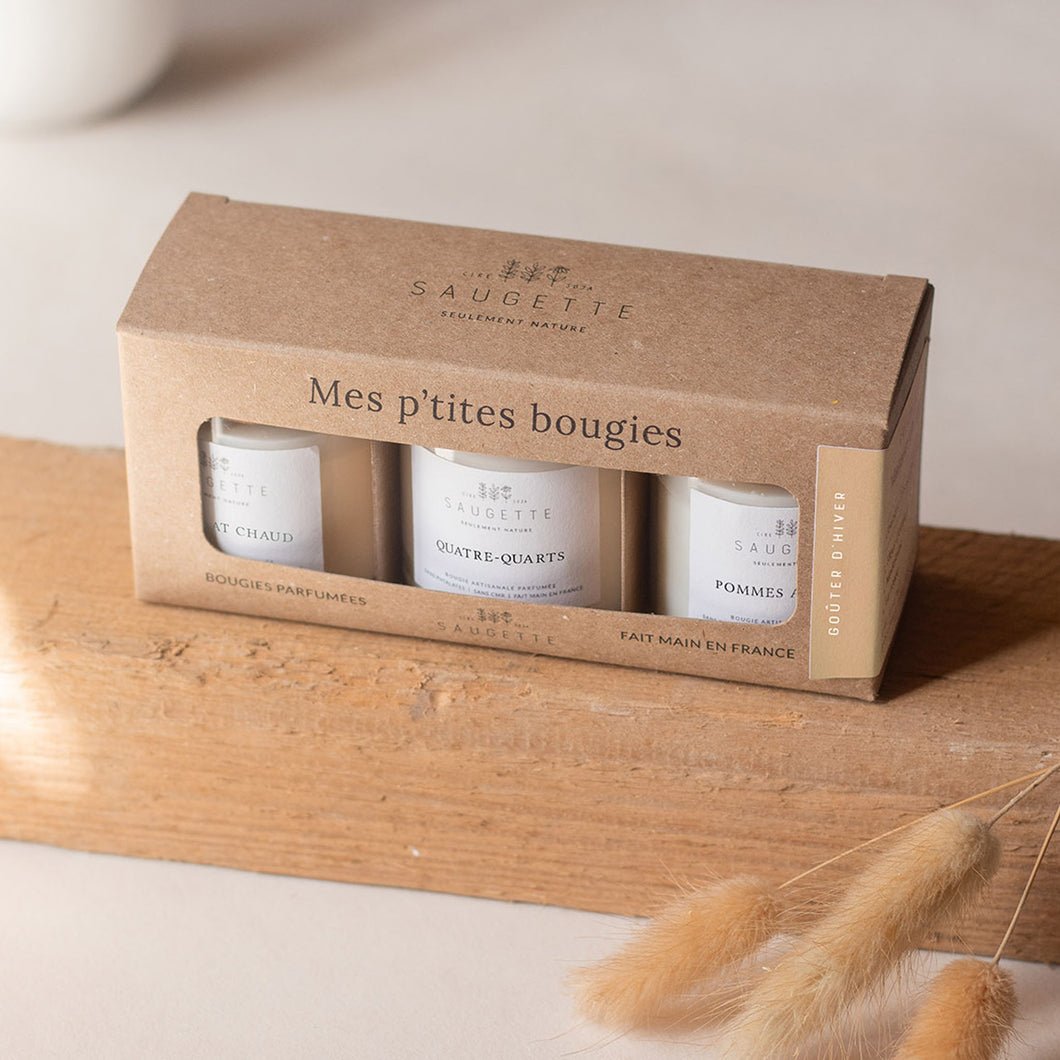 Coffret 3 bougies Goûter d’hiver - vue 1