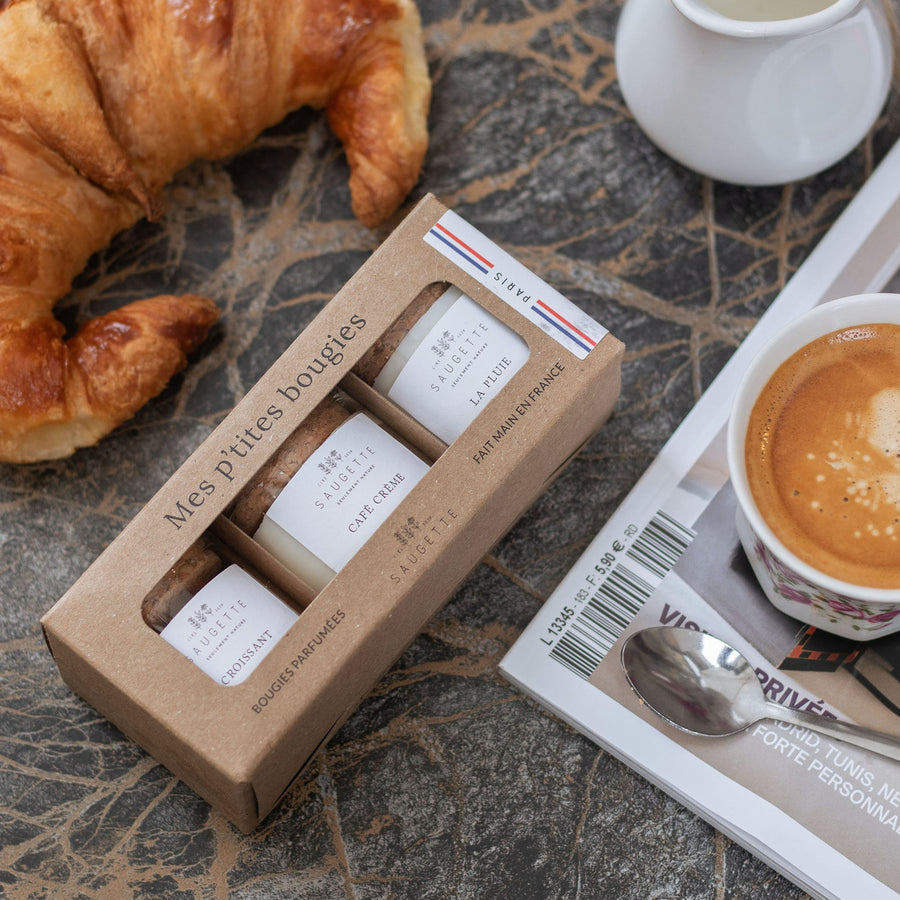 Coffret 3 bougies Paris