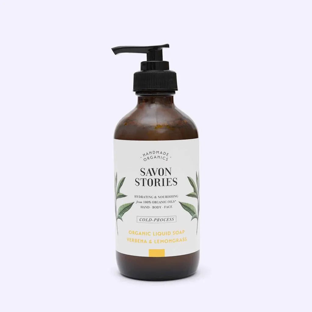 Savon liquide bio verveine et citronnelle - savon stories
