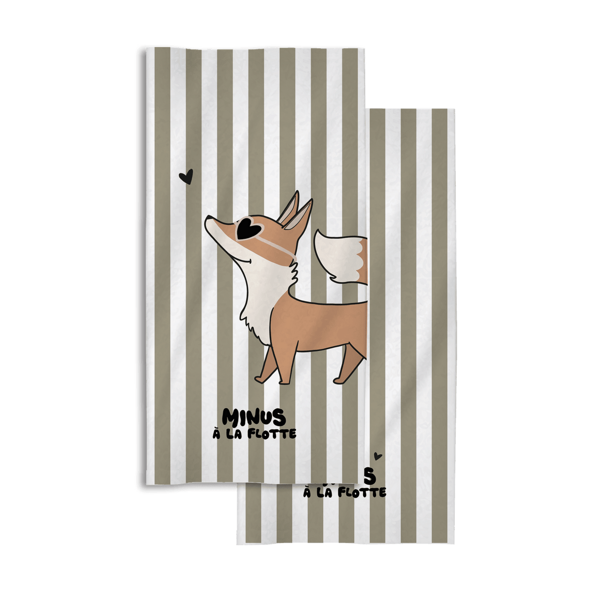 Serviette plage enfant Minus - Renard