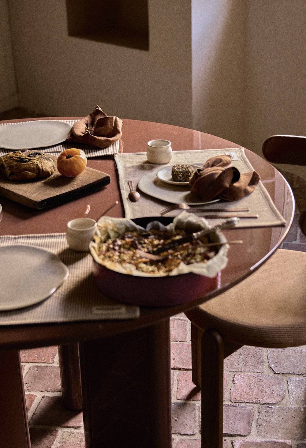Set de table en coton Rayures Argile - Gabrielle Paris - vue 3