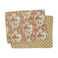 Sets de table en coton vishnu terracotta - lot de 2 - bonheur du jour