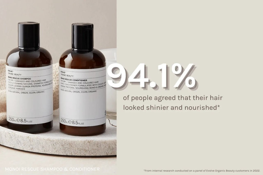 Shampoing monoï rescue - evolve organic beauty
