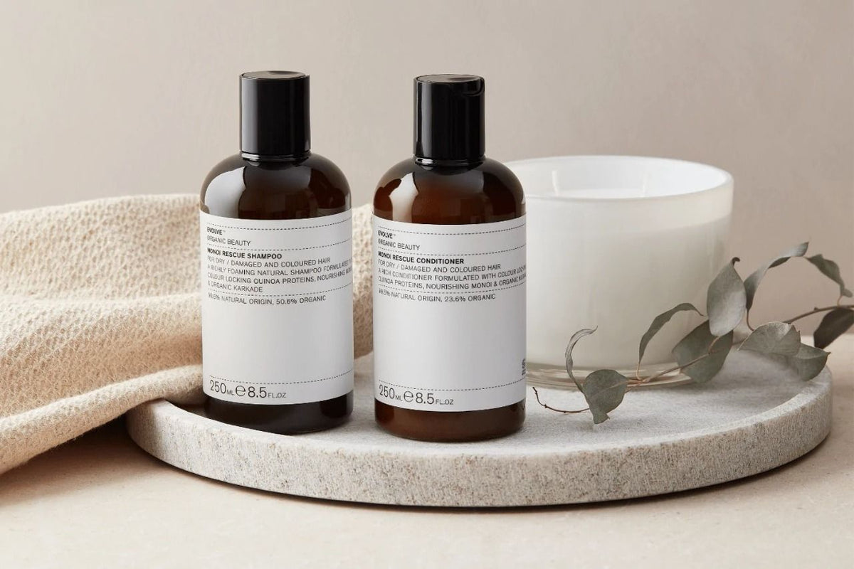 Shampoing monoï rescue - evolve organic beauty