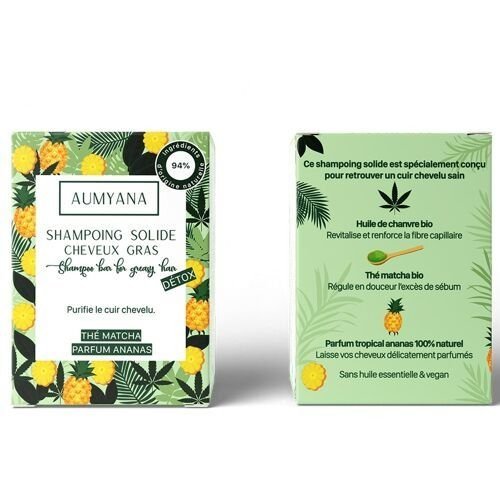 Shampoing solide bio cheveux gras en cuir