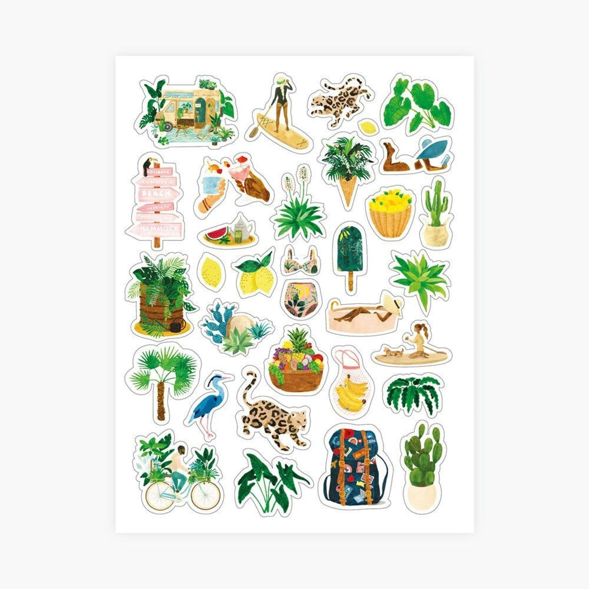 Stickers journaling voyage 110 pièces - all the ways to say