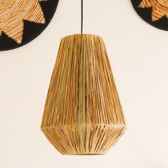 Suspension en raphia naturel endah - soeji