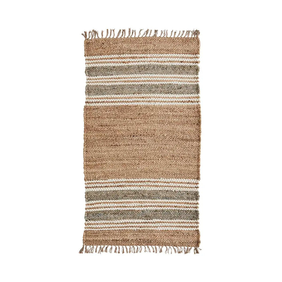 Tapis bohème en jute en coton
