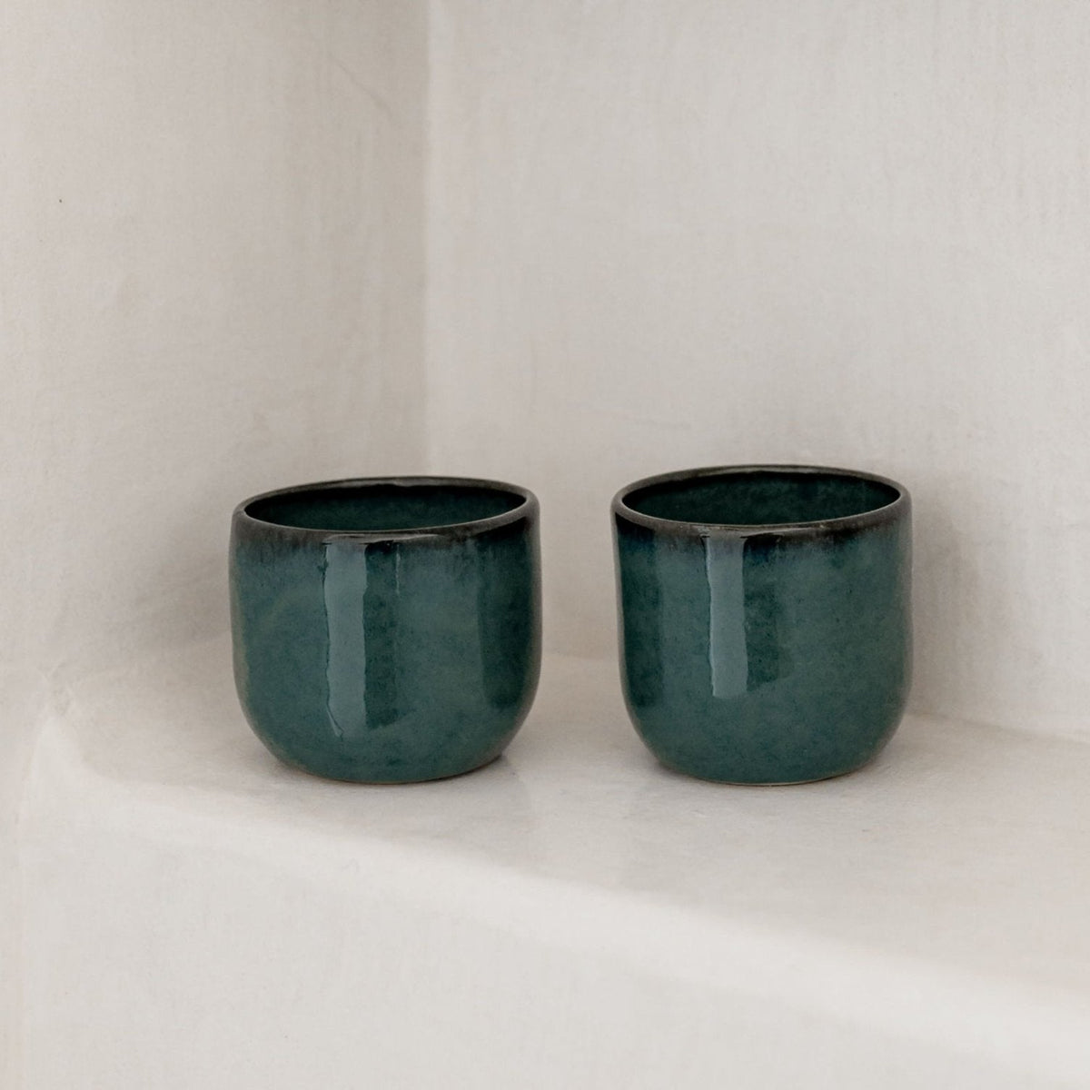 Tasse à café en céramique fait main – bleu foncé | claycraft