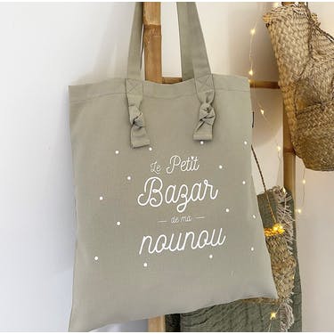 Tote bag à noeuds nounou - marcel et lily