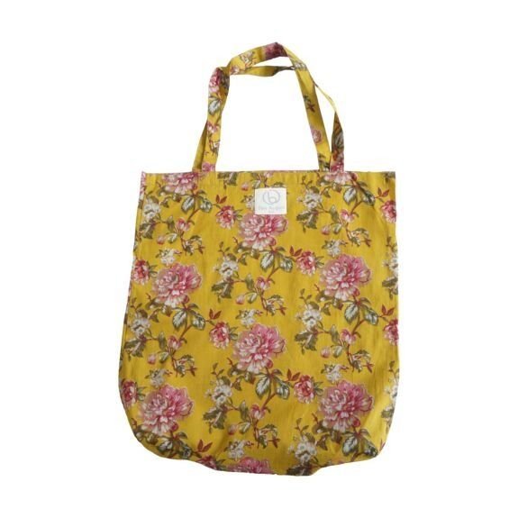 Tote bag fleurs en coton luce - claire beaugrand