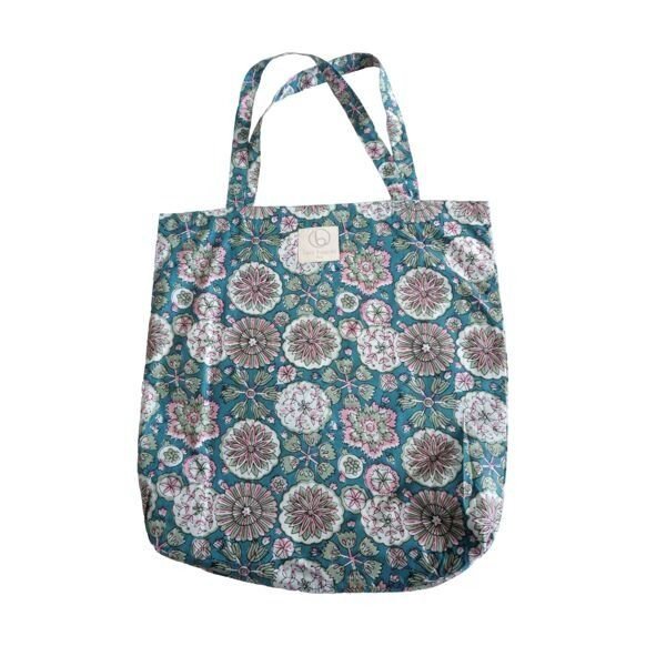 Tote bag imprimé fleuri roger - claire beaugrand