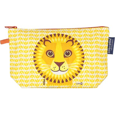 Trousse à crayons lion - coq en pâte