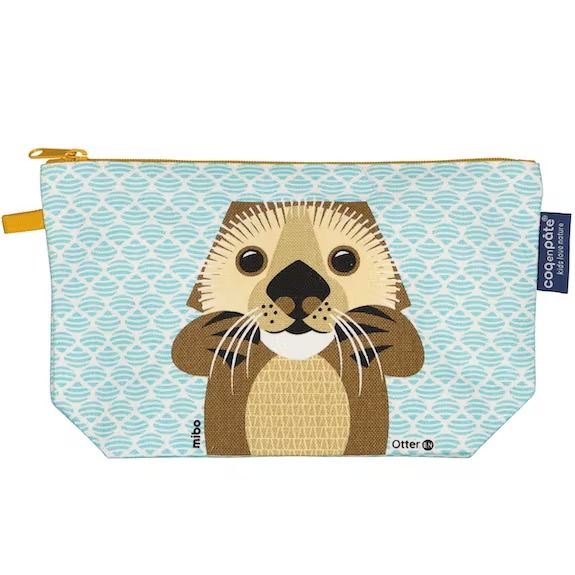 Trousse à crayons loutre en coton bio