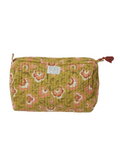 Trousse de toilette femme indira ganesh olive - bonheur du jour paris