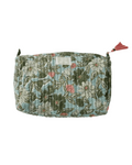 Trousse de toilette matelassée indira meera blue green - bonheur du jour