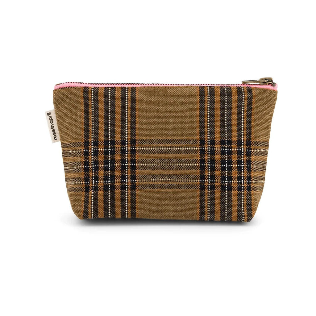Trousse en tissu Sofia Tartan - Rose in April