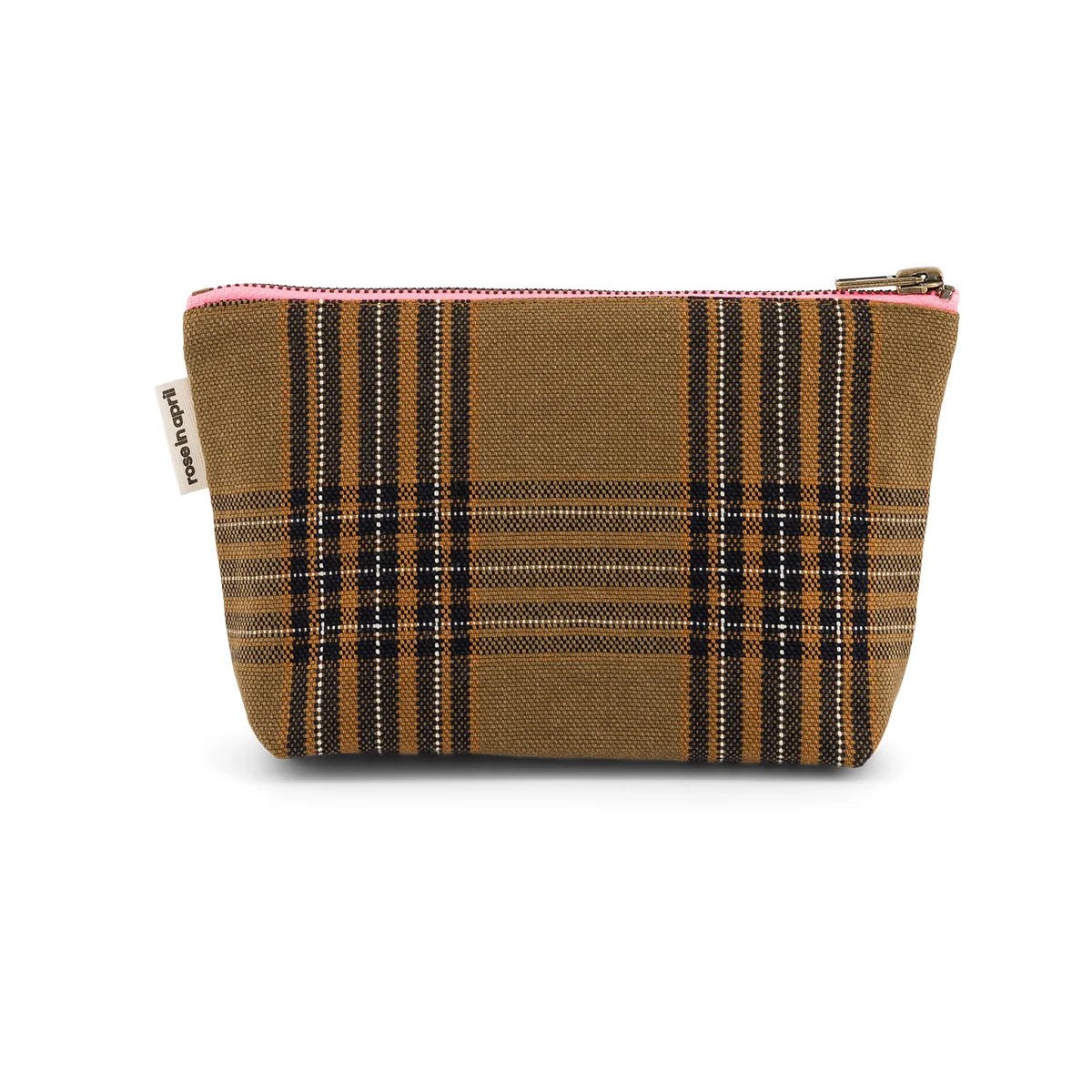 Trousse en tissu Sofia Tartan - Rose in April