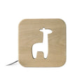 Veilleuse enfant en bois girafe led - gone’s
