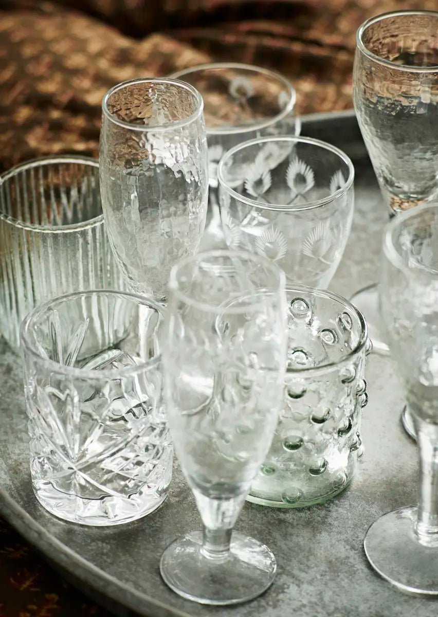 Verre à pois en verre recyclé - Madam Stoltz