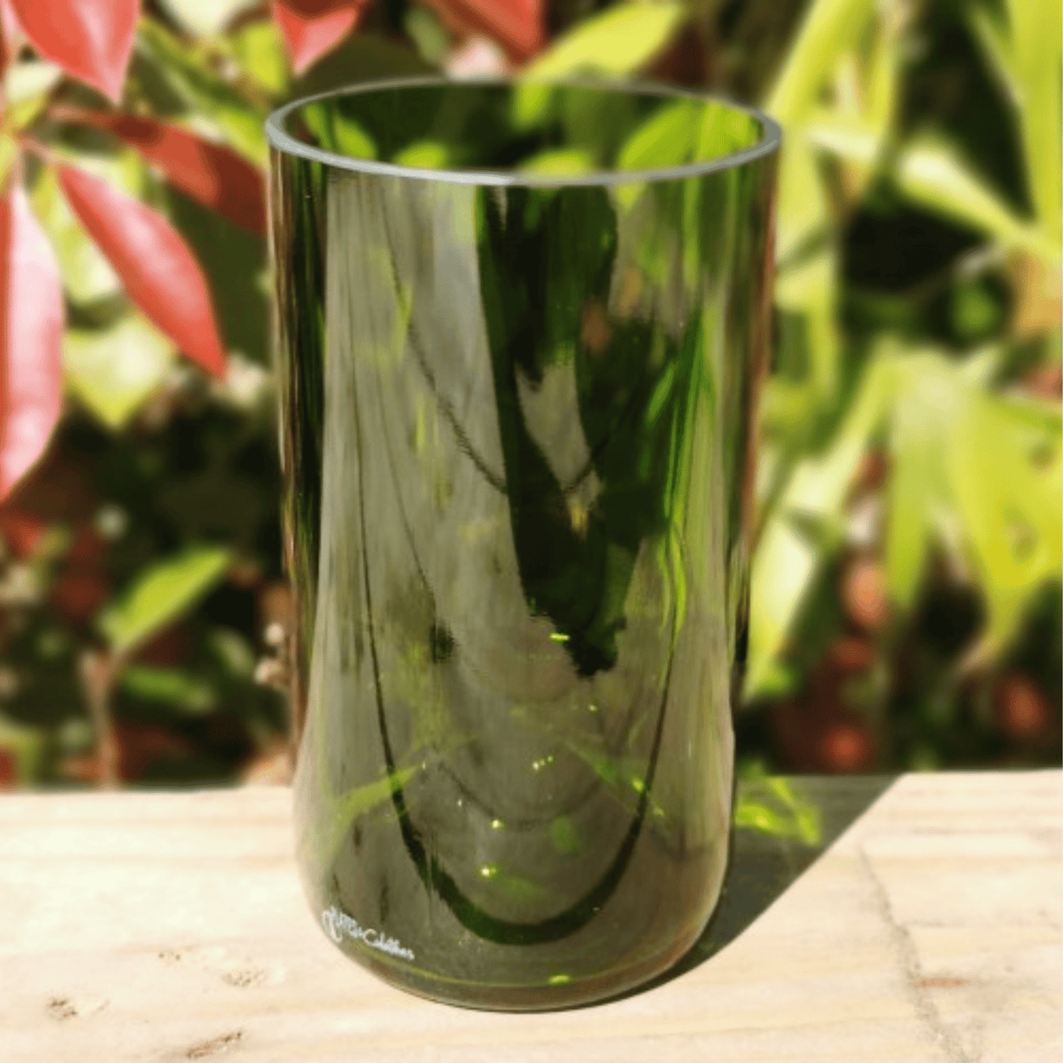 Verre cocktail vin recyclé vert - format long drink plates & culotées