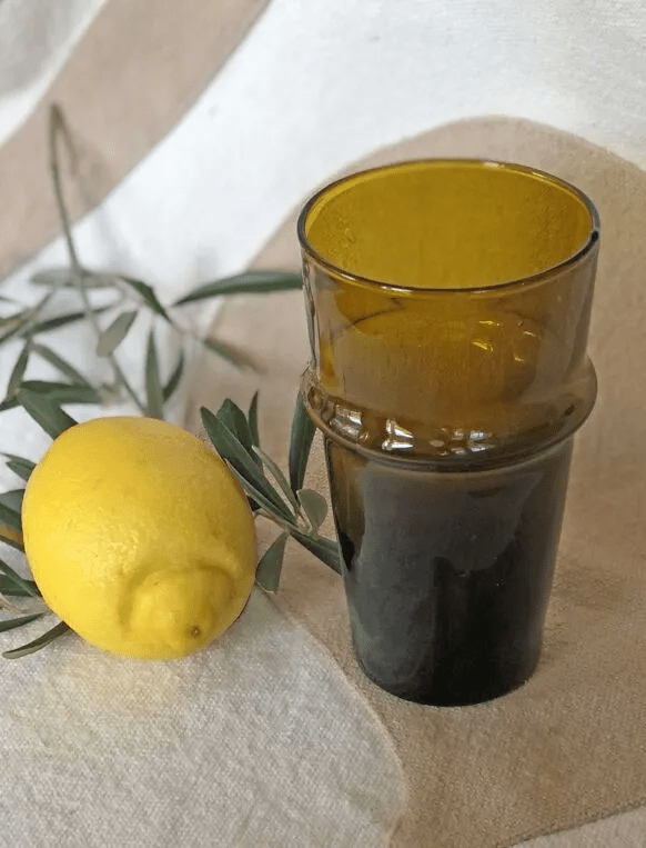 Verres à jus recyclés